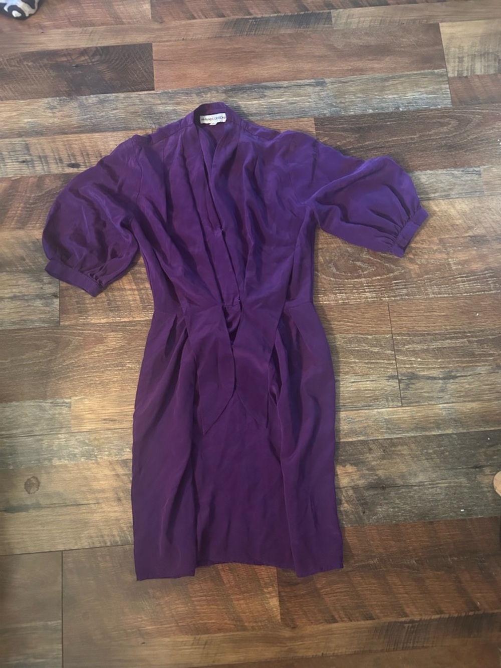 Amanda Uprichard Deep Purple Midi Dress